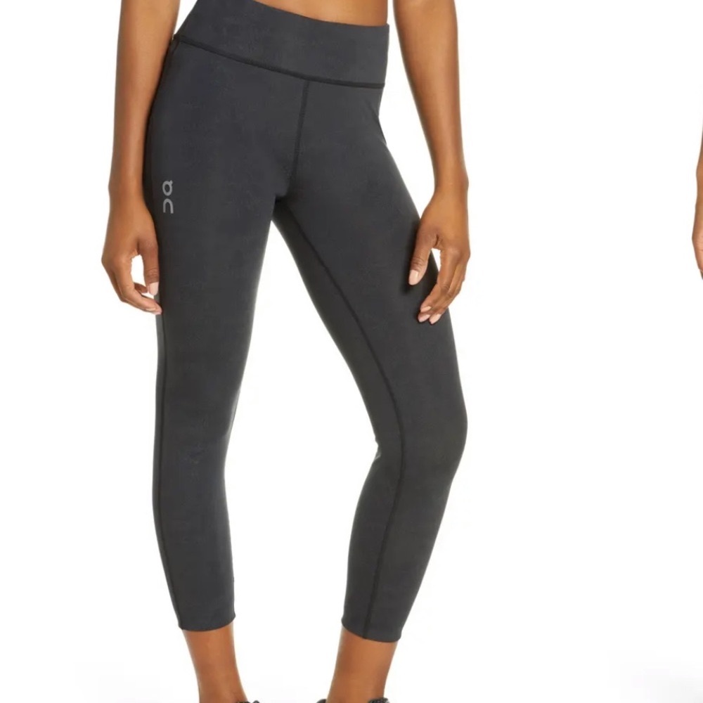 On running blue 7/8 leggings